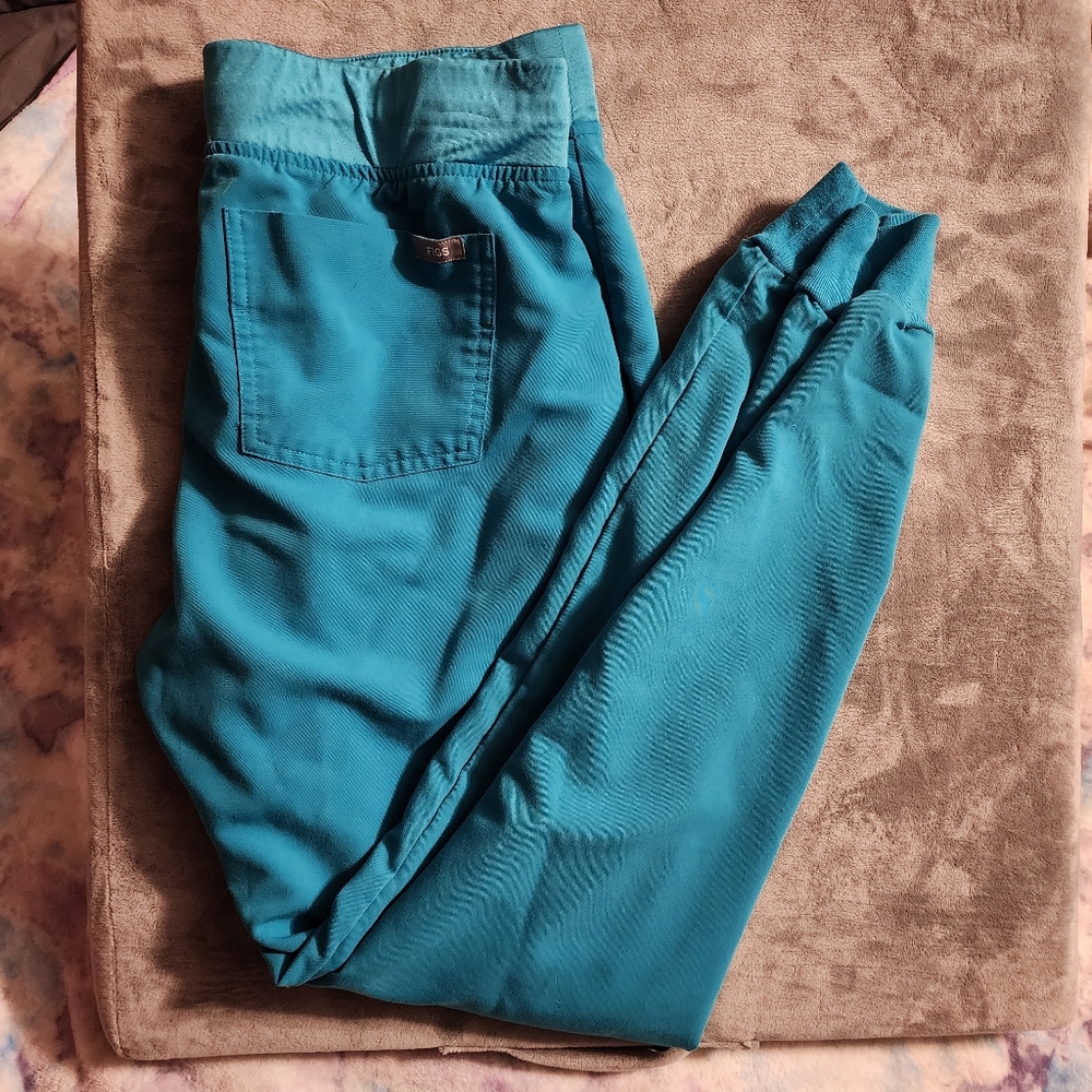 Teal Zamora jogger scrub pants